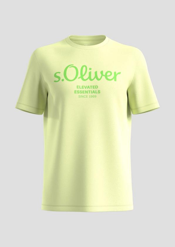 s.Oliver T-Shirt aus Baumwolle mit Label-Print