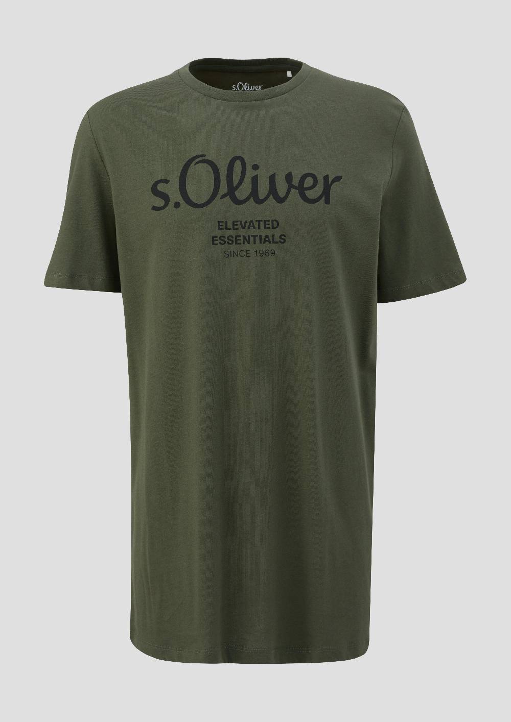 S.Oliver T-Shirt Aus Baumwolle Mit Logo-Print