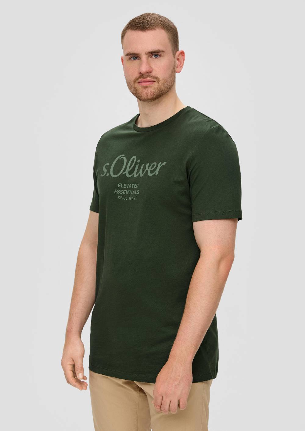 S.Oliver T-Shirt Aus Baumwolle Mit Logo-Print