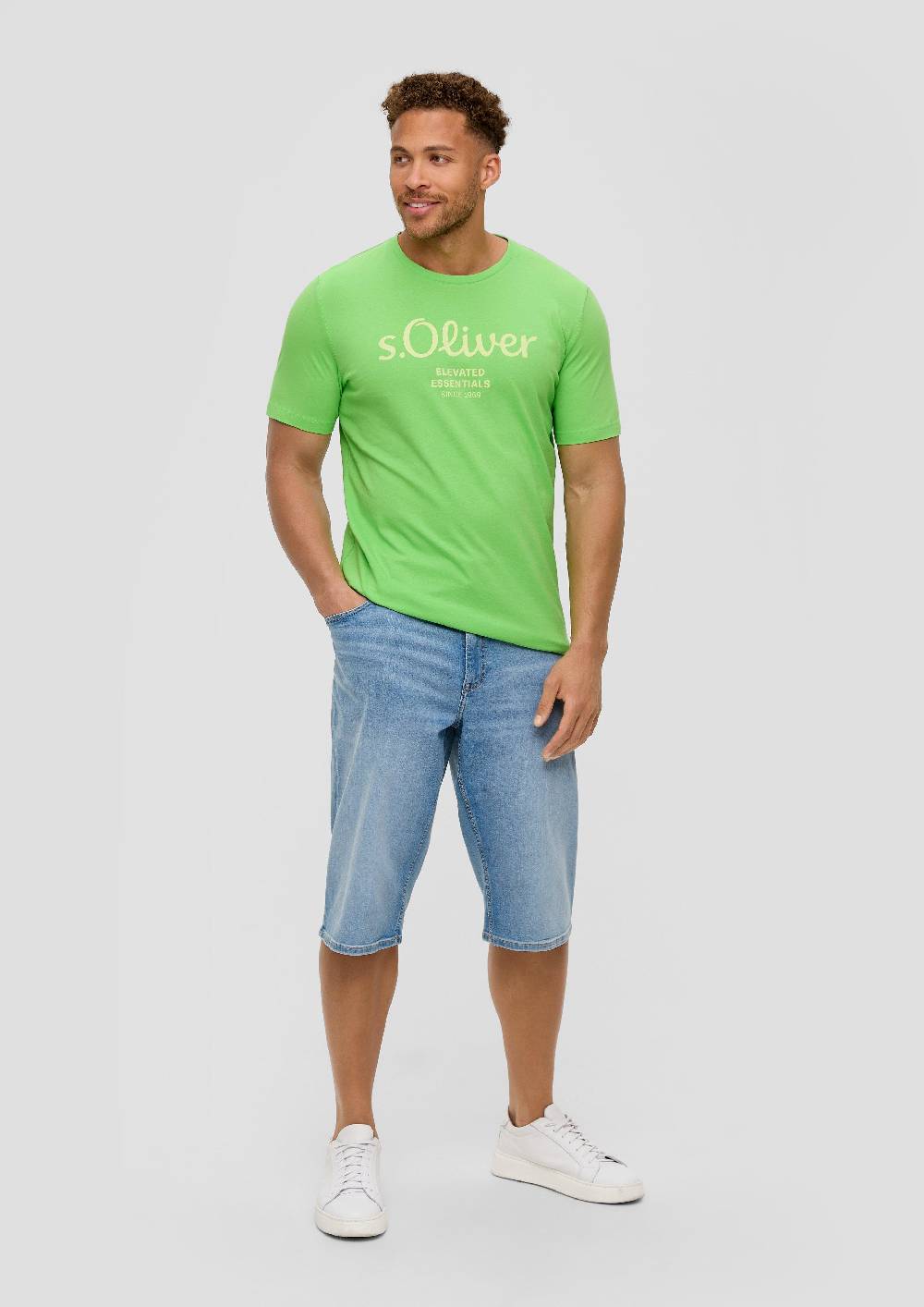 S.Oliver T-Shirt Aus Baumwolle Mit Logo-Print
