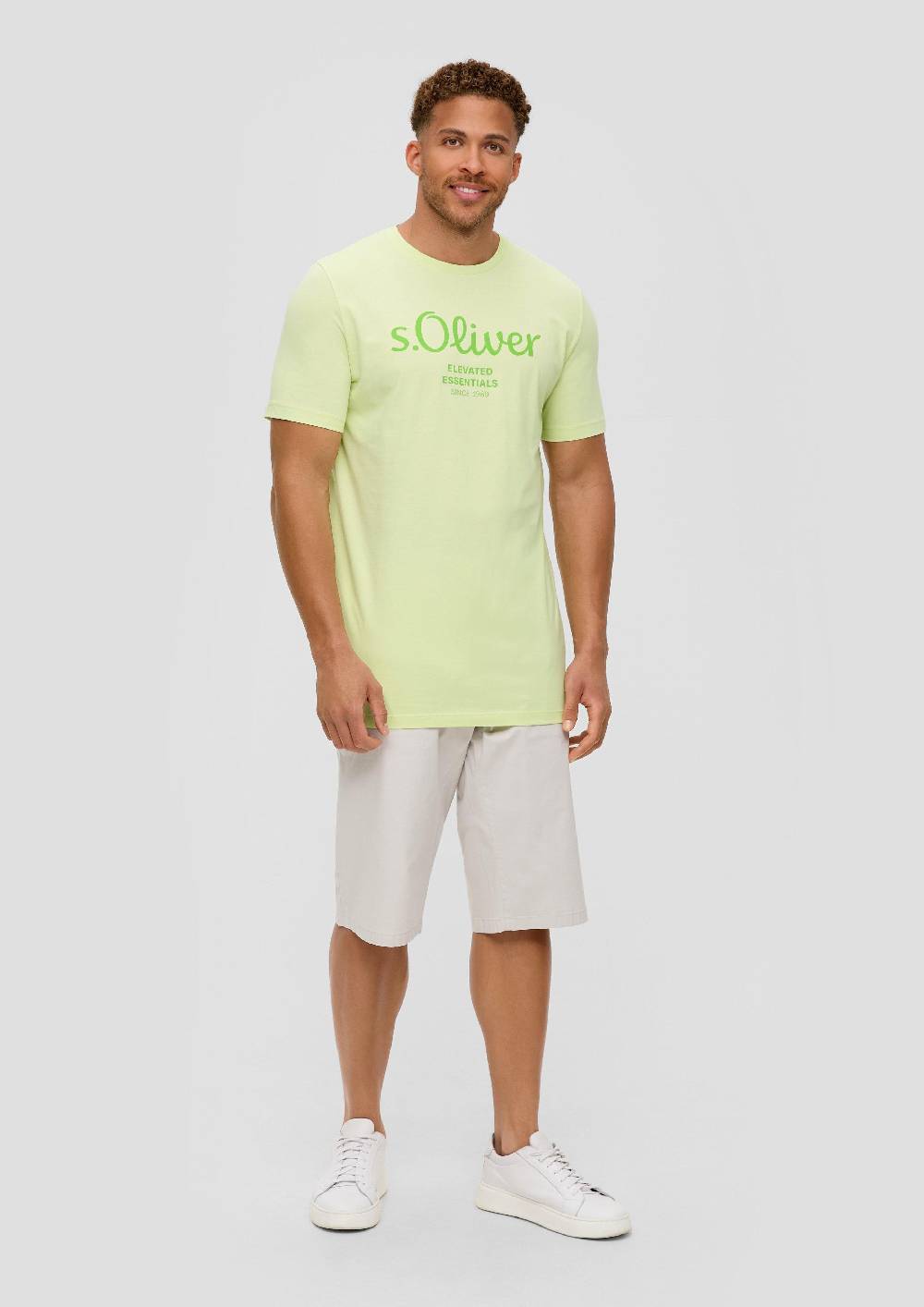 S.Oliver T-Shirt Aus Baumwolle Mit Logo-Print