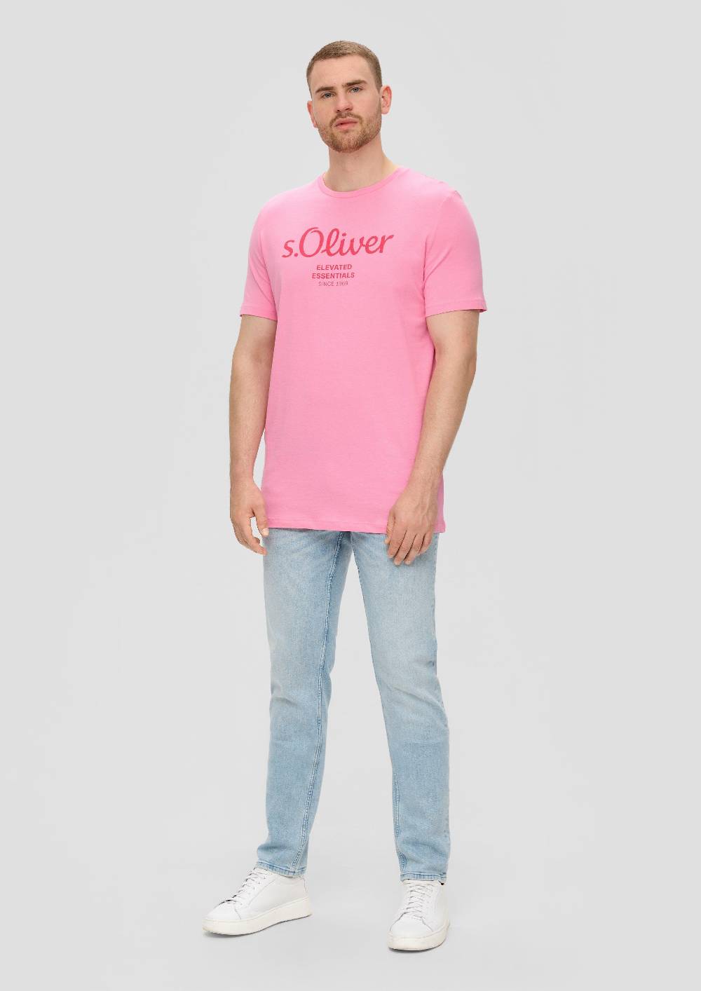 S.Oliver T-Shirt Aus Baumwolle Mit Logo-Print