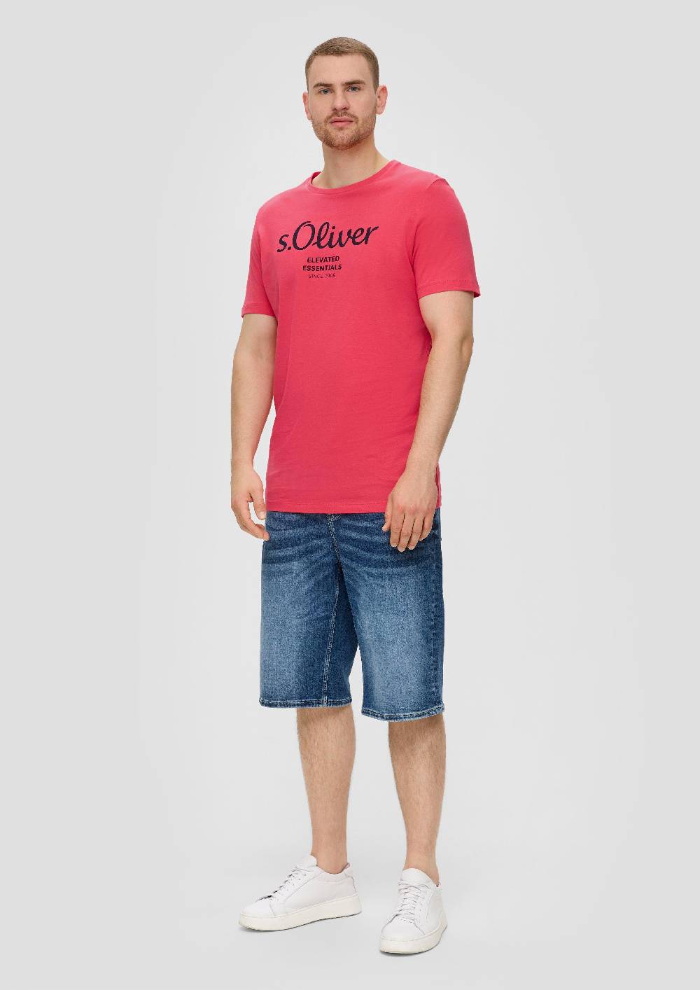 S.Oliver T-Shirt Aus Baumwolle Mit Logo-Print
