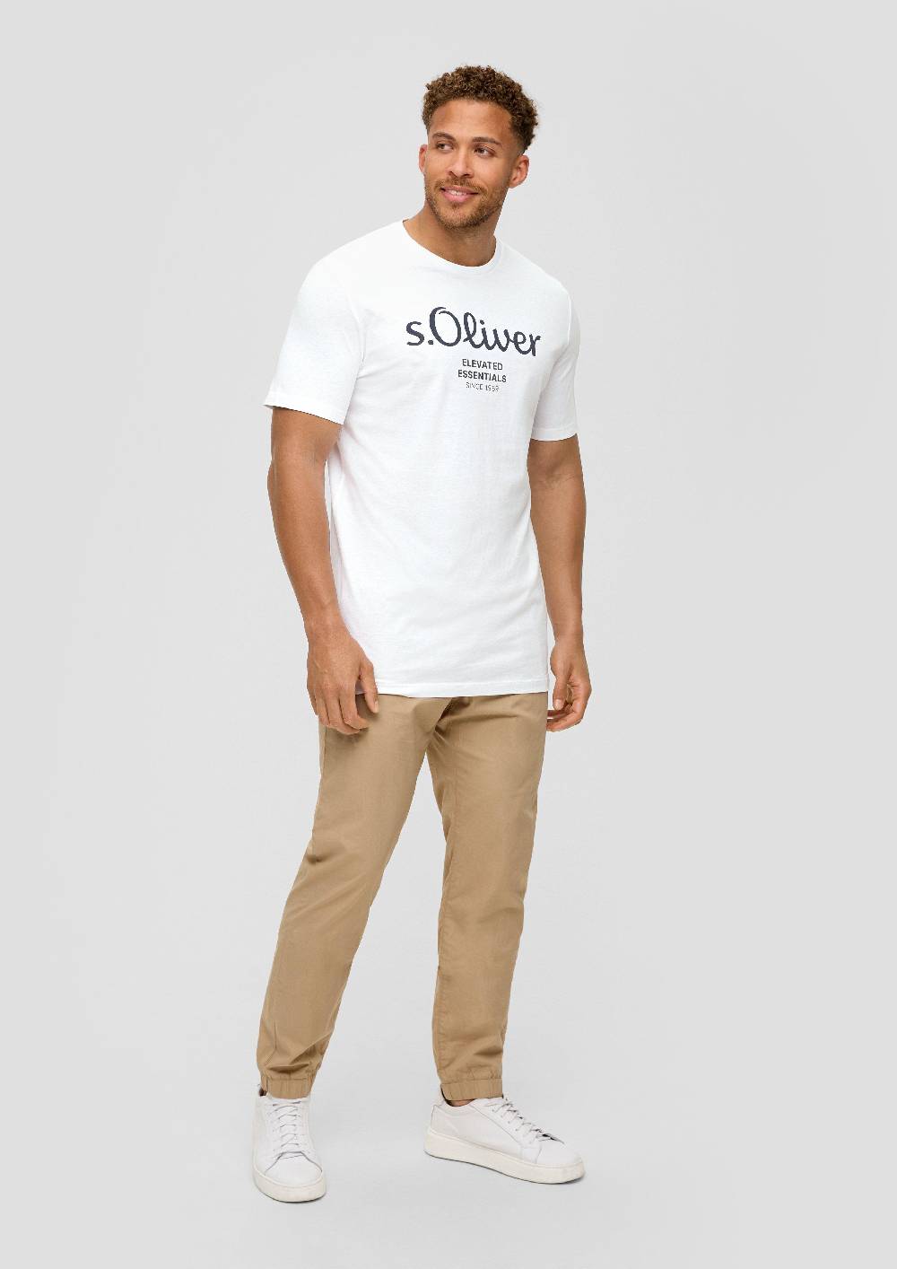 S.Oliver T-Shirt Aus Baumwolle Mit Logo-Print