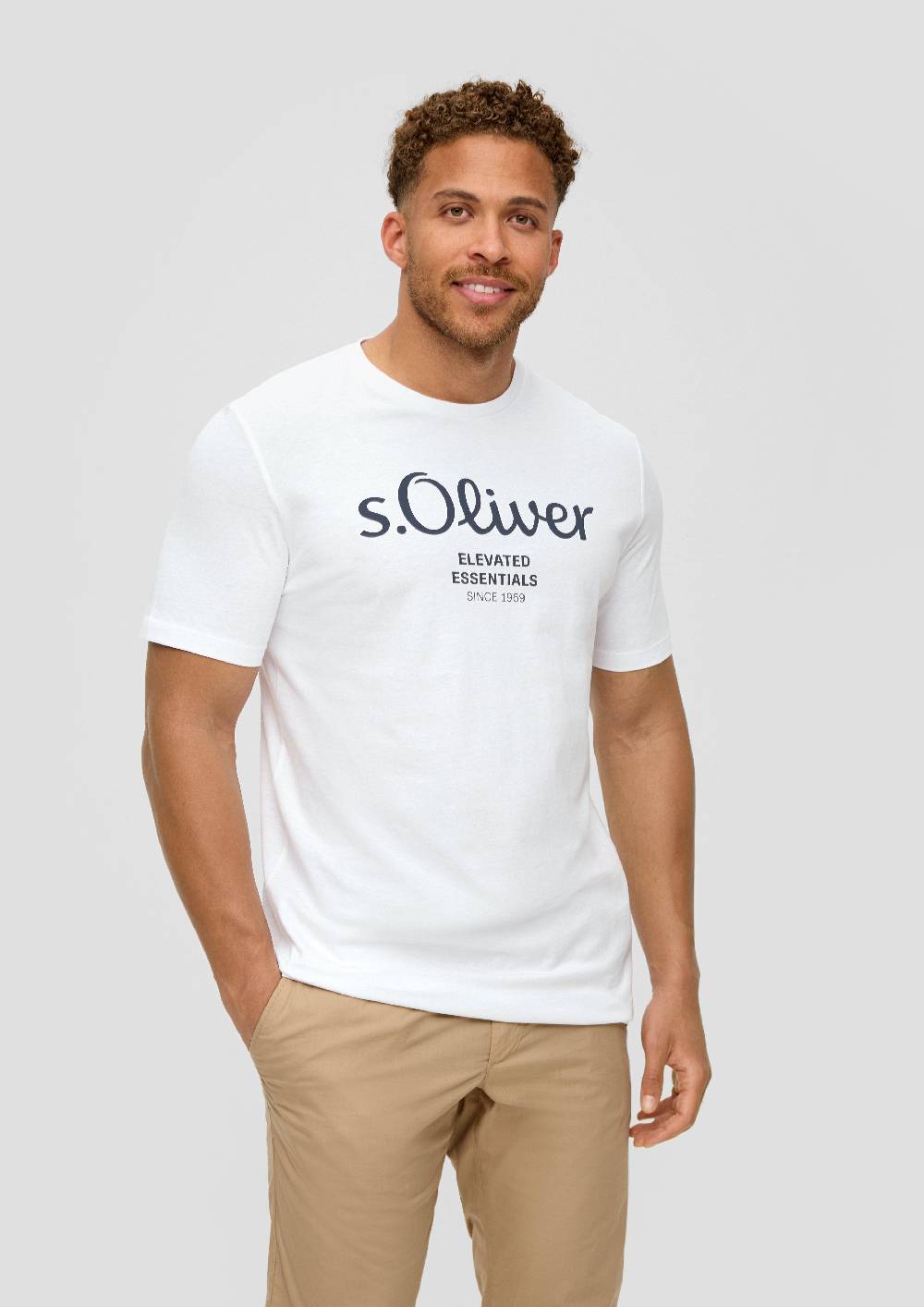 S.Oliver T-Shirt Aus Baumwolle Mit Logo-Print