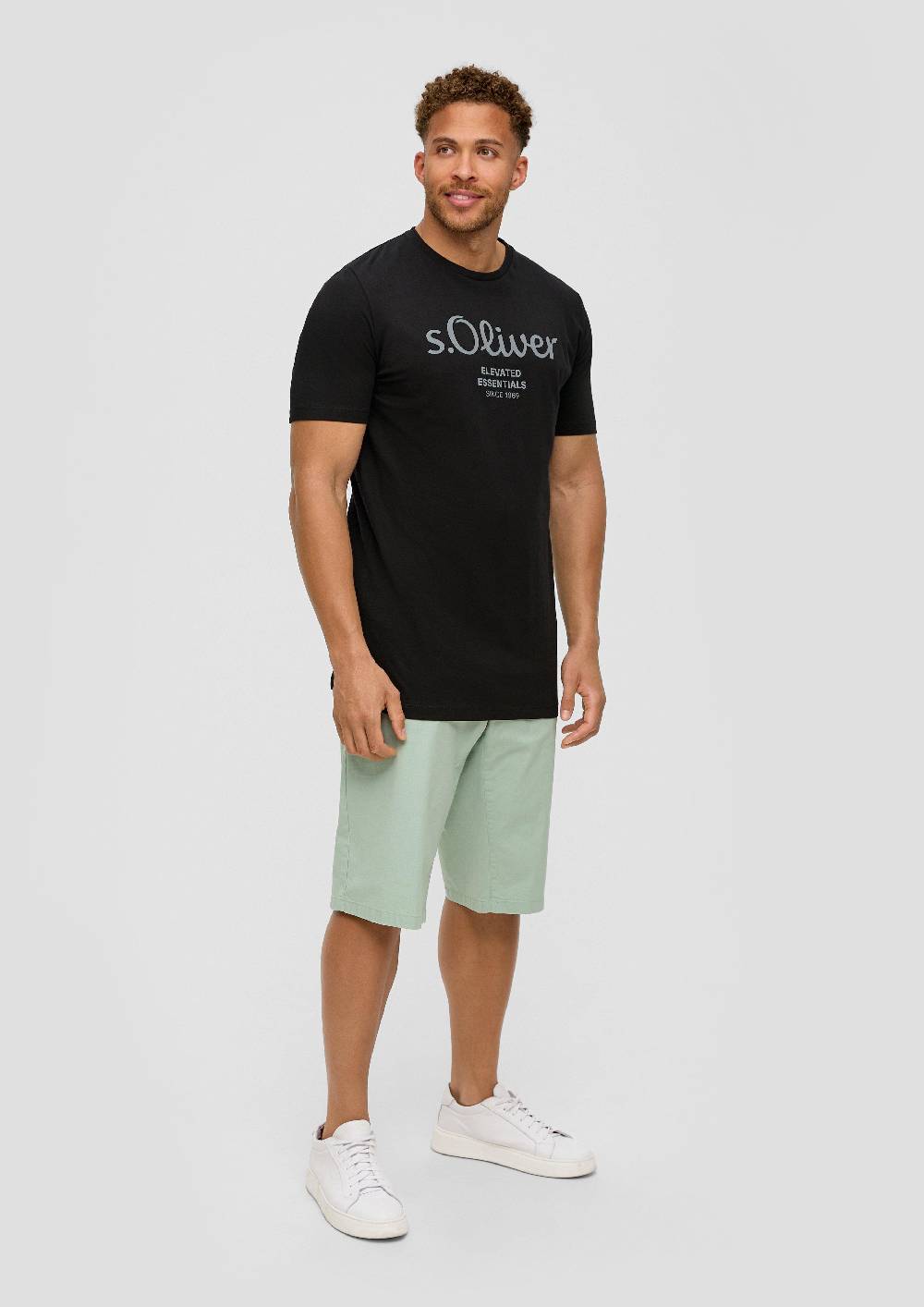 S.Oliver T-Shirt Aus Baumwolle Mit Logo-Print