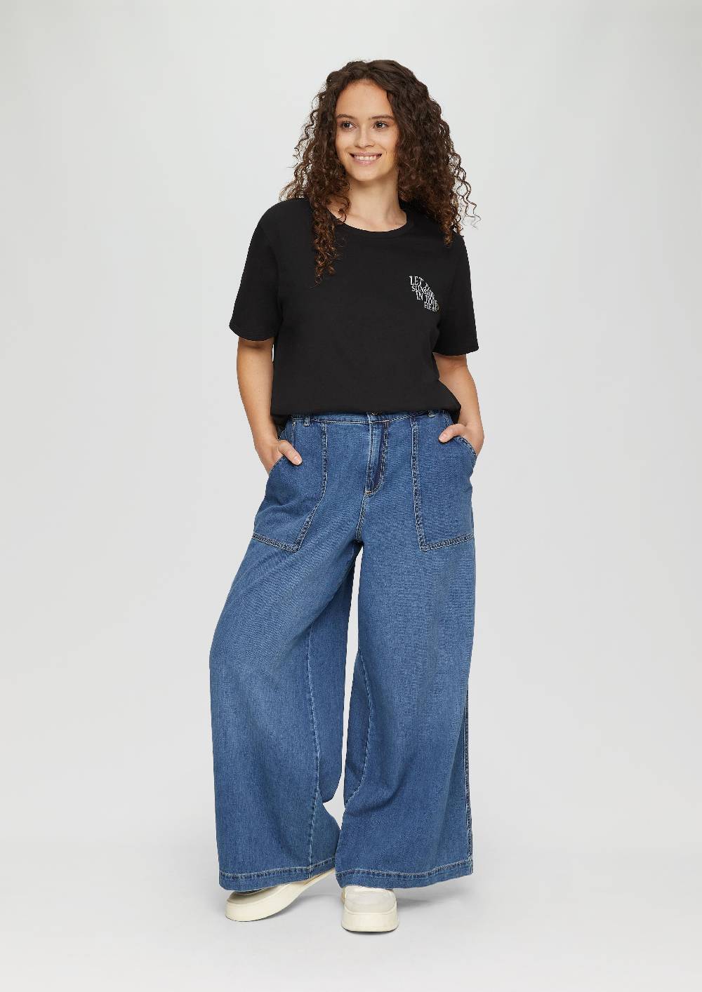 S.Oliver T-Shirt Aus Baumwolle Mit Print-Detail