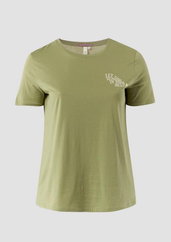 s.Oliver T-Shirt aus Baumwolle mit Print-Detail