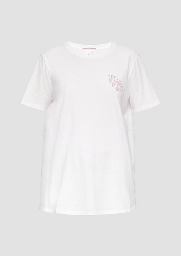 s.Oliver T-Shirt aus Baumwolle mit Print-Detail
