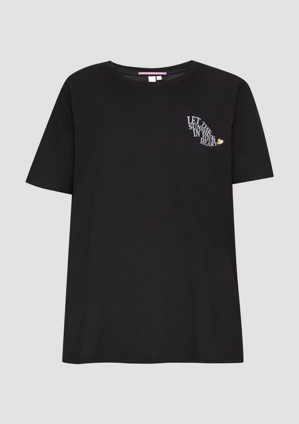 s.Oliver T-Shirt aus Baumwolle mit Print-Detail