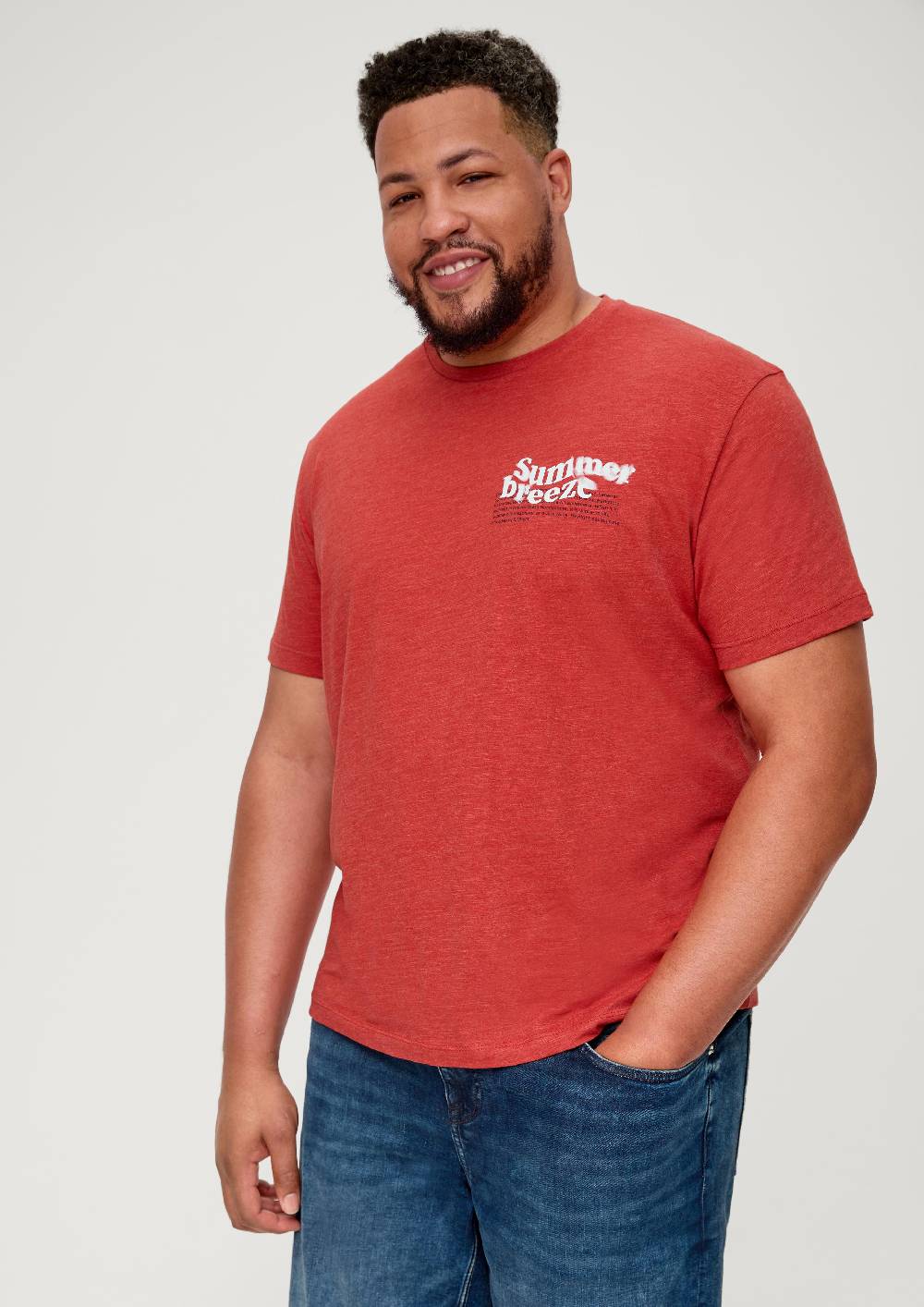 S.Oliver T-Shirt Aus Baumwollmix