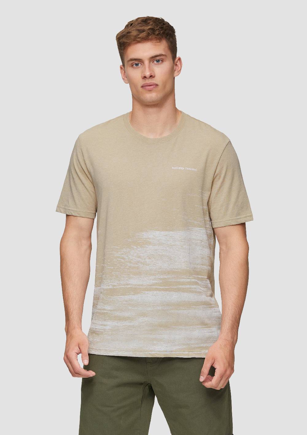 S.Oliver T-Shirt Aus Baumwollmix Mit Logo-Detail