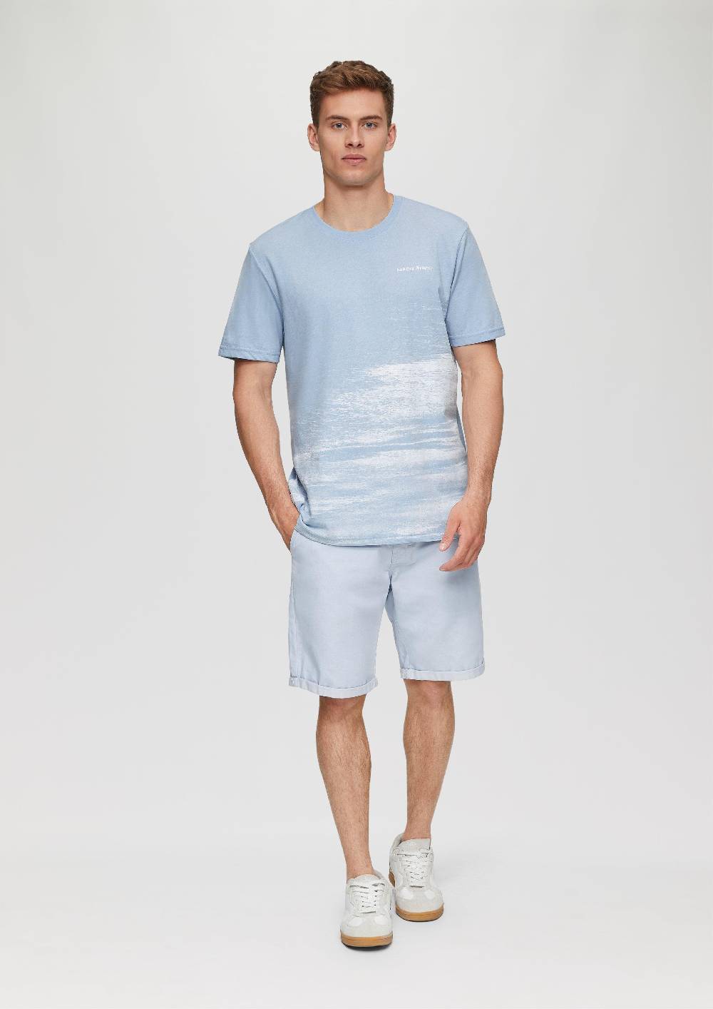 S.Oliver T-Shirt Aus Baumwollmix Mit Logo-Detail