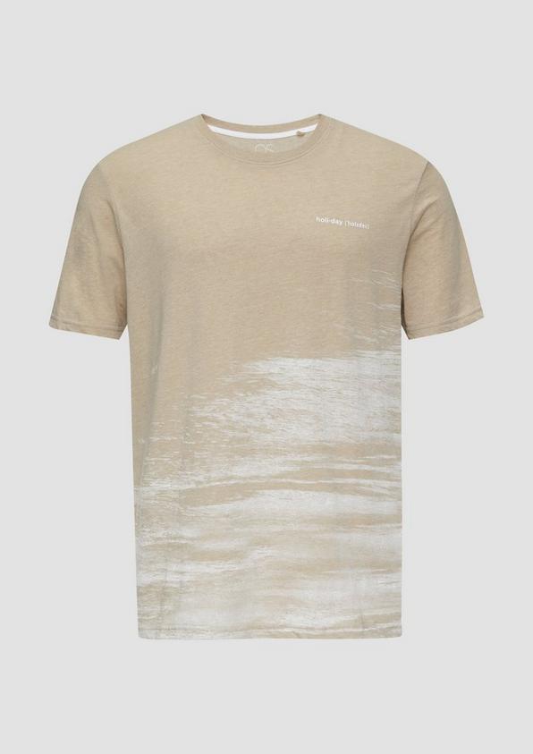s.Oliver T-Shirt aus Baumwollmix mit Logo-Detail