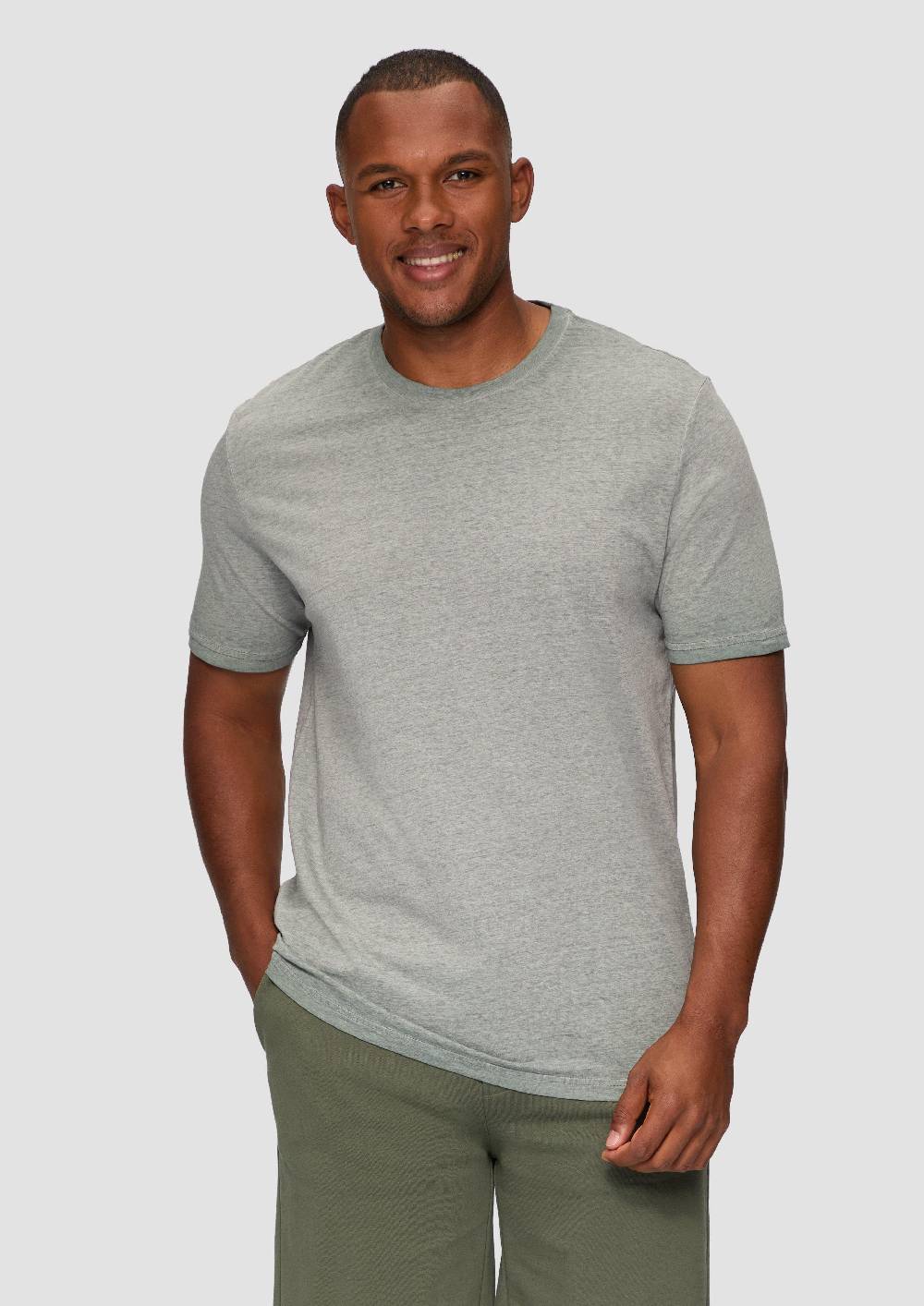 S.Oliver T-Shirt Aus Baumwollmix Mit Wascheffekt