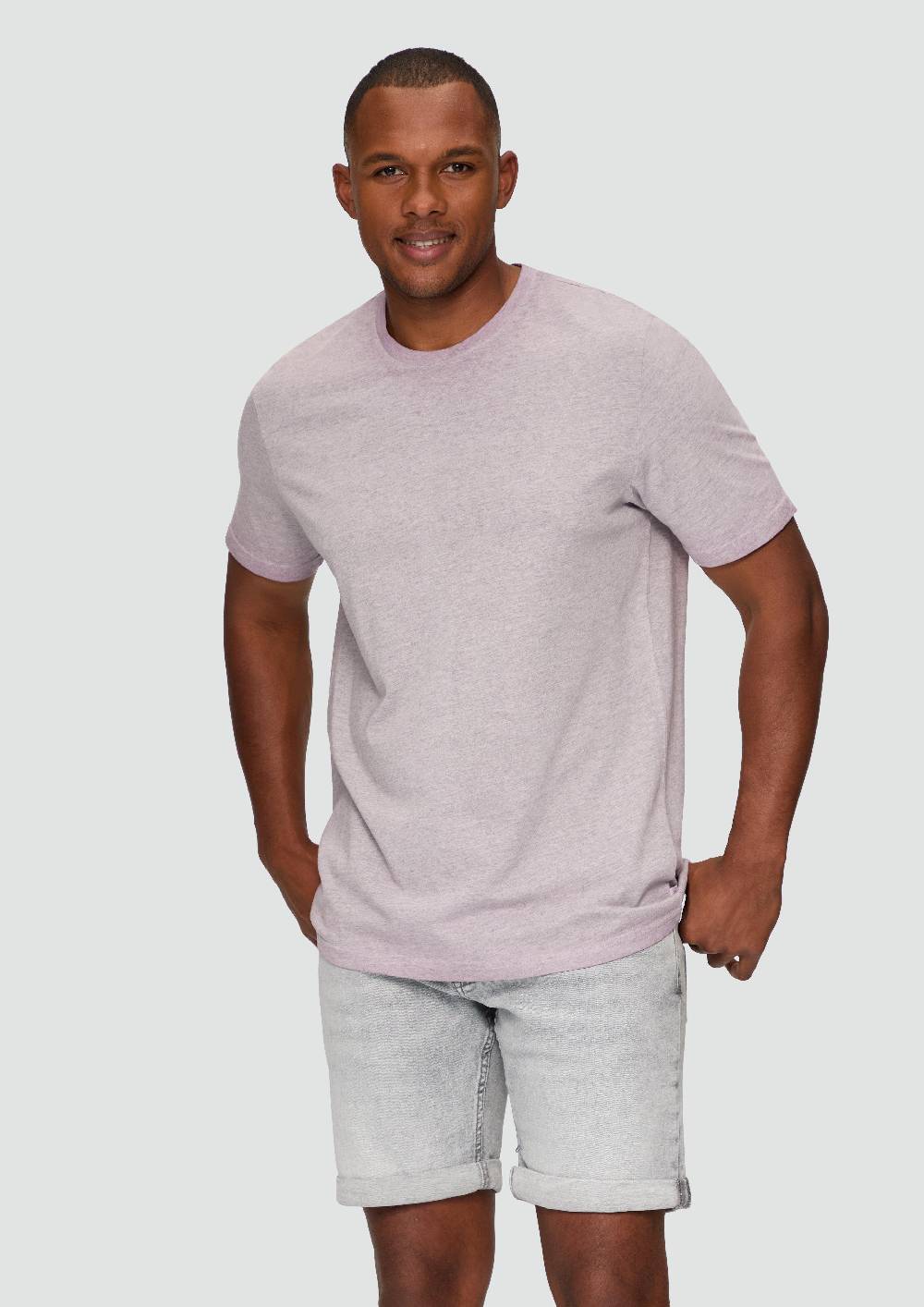 S.Oliver T-Shirt Aus Baumwollmix Mit Wascheffekt