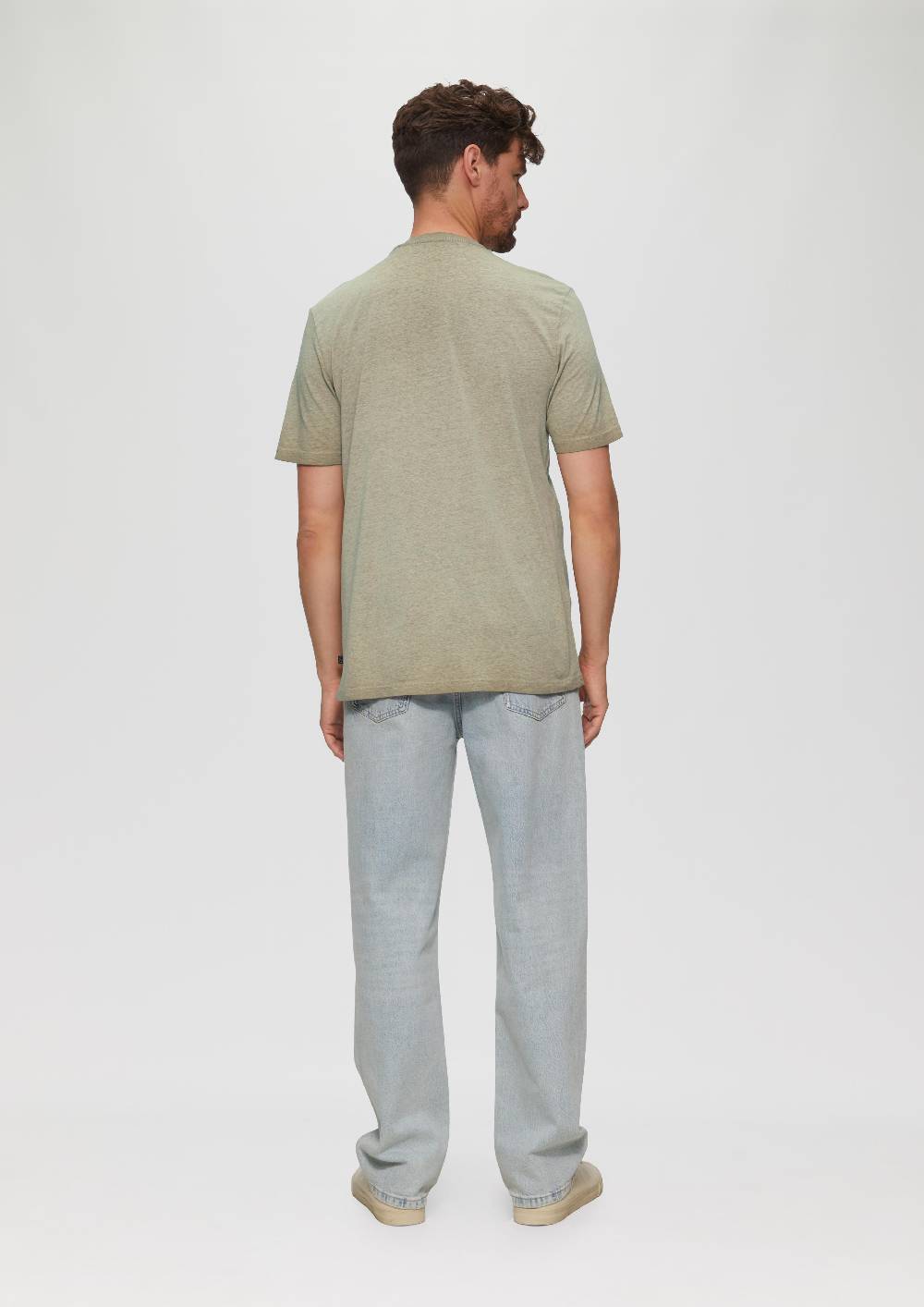 S.Oliver T-Shirt Aus Baumwollmix Mit Wascheffekt