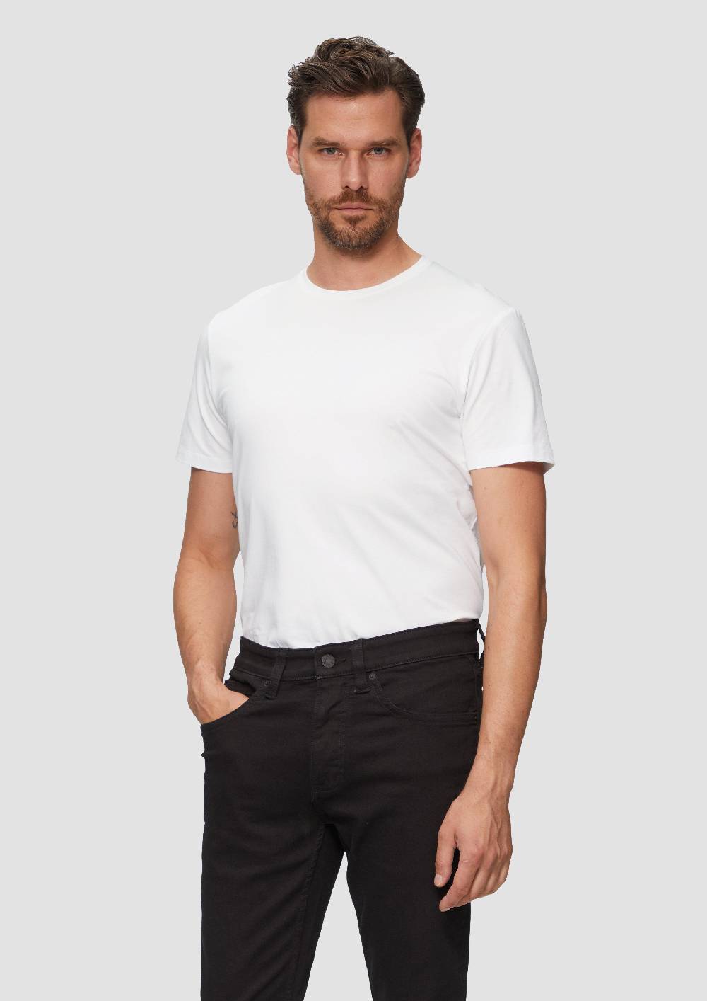 S.Oliver T-Shirt Aus Baumwollstretch