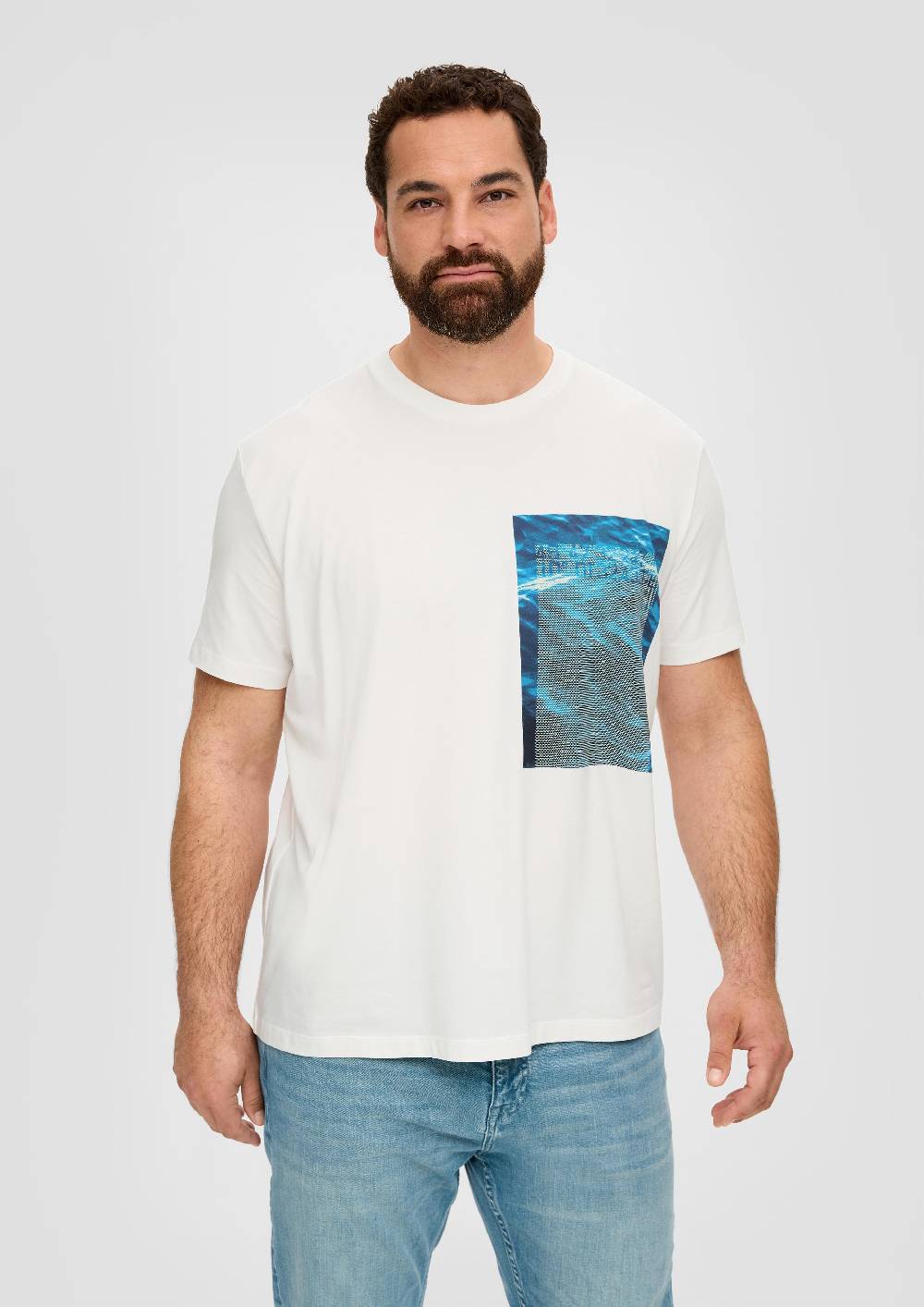 S.Oliver T-Shirt Aus Baumwollstretch