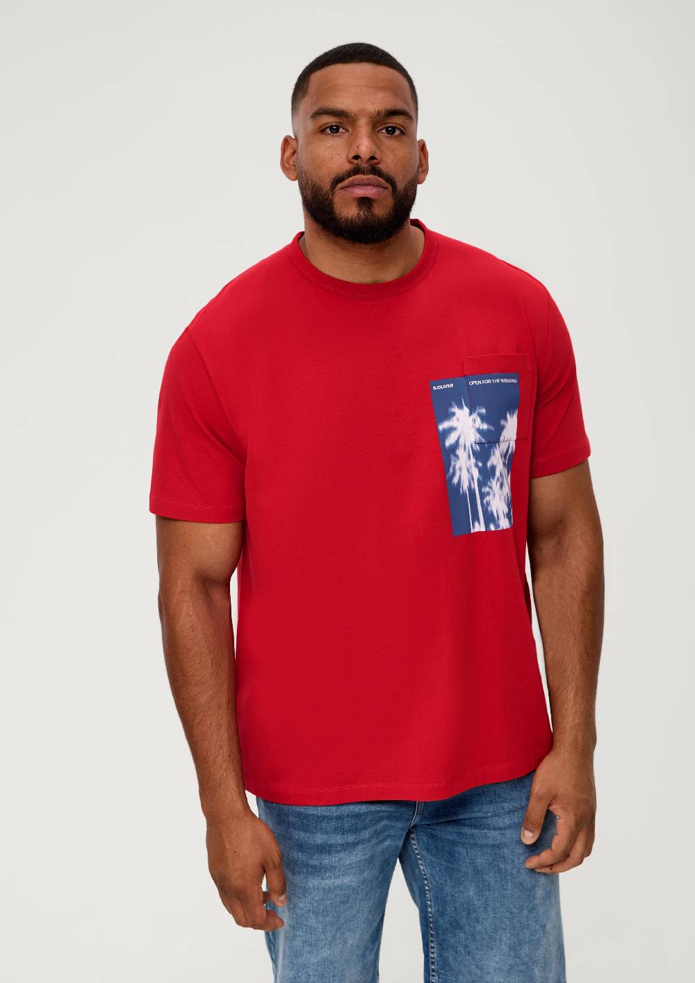 S.Oliver T-Shirt Aus Baumwollstretch