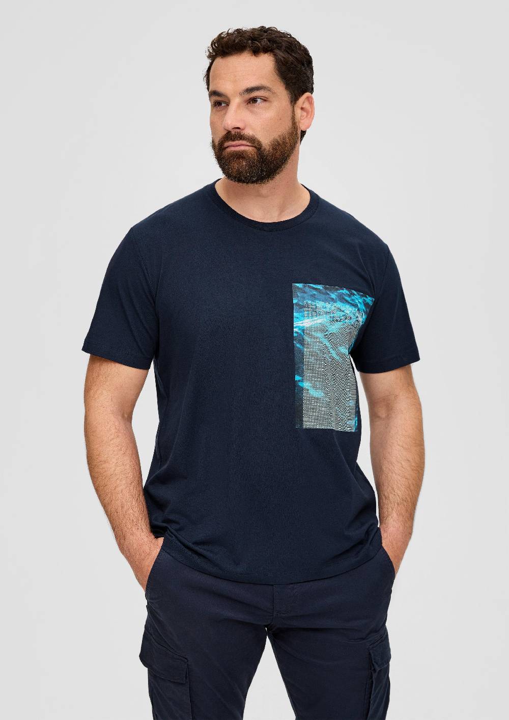 S.Oliver T-Shirt Aus Baumwollstretch