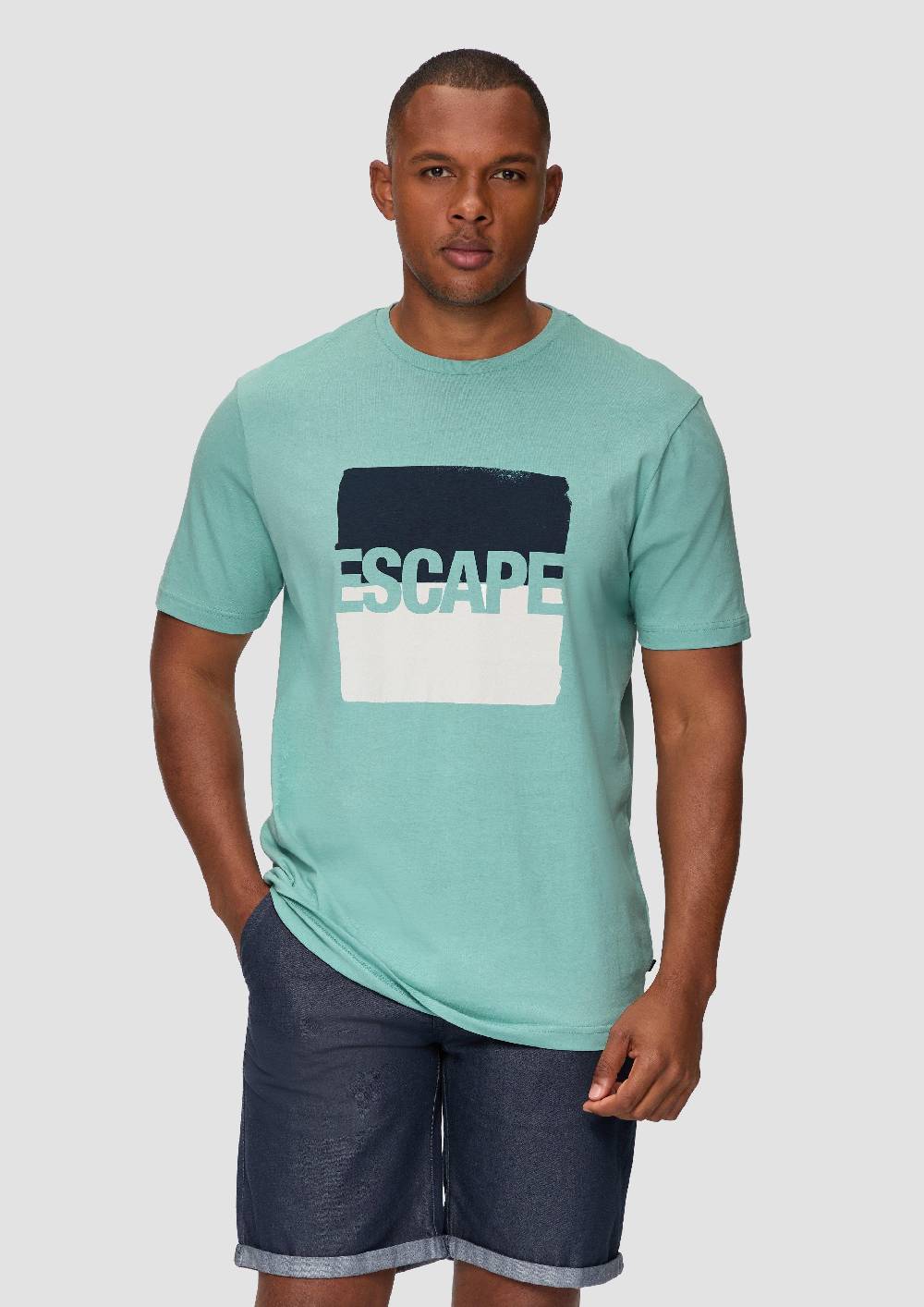 S.Oliver T-Shirt Aus Jersey Mit Frontprint