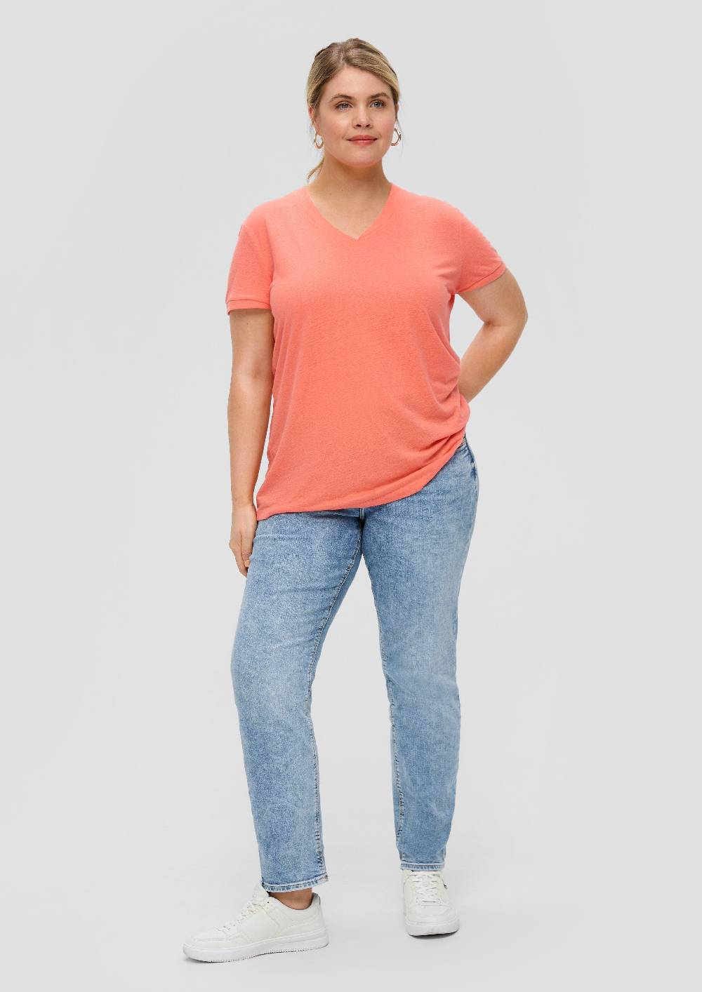 S.Oliver T-Shirt Aus Leinenmix