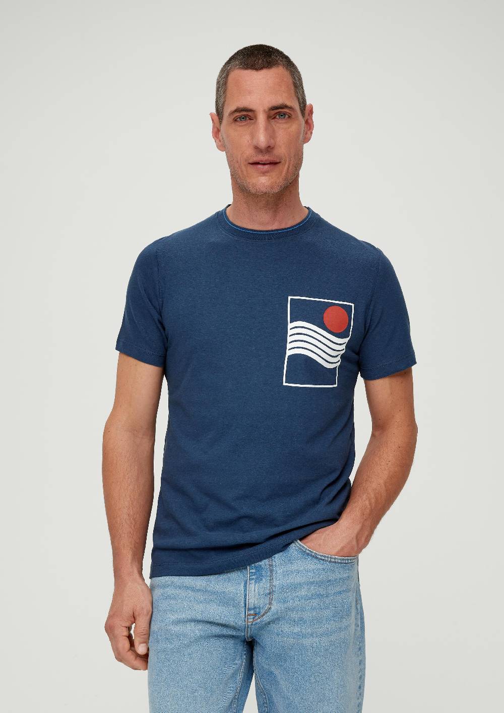 S.Oliver T-Shirt Aus Leinenmix