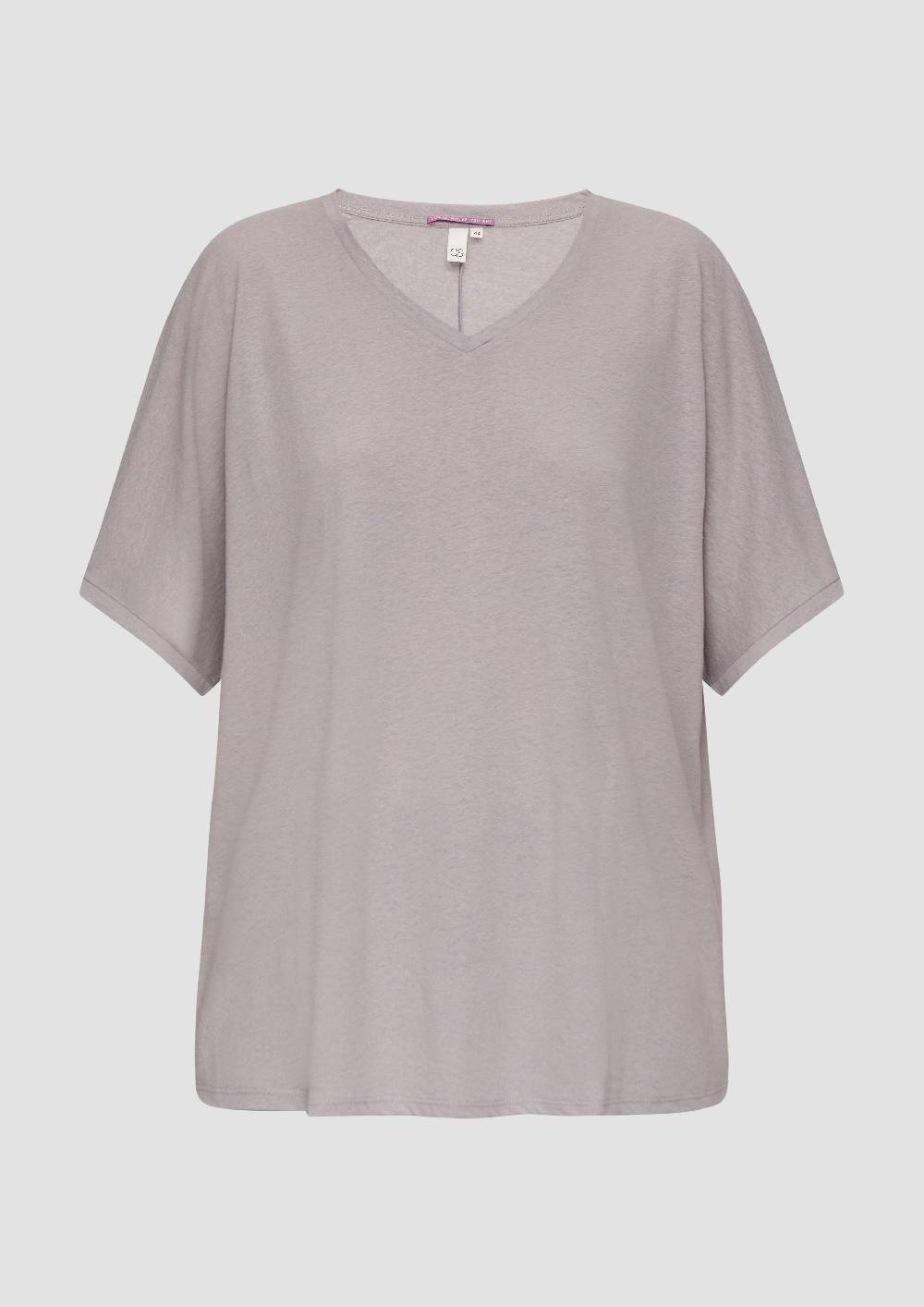 S.Oliver T-Shirt Aus Leinenmix Im Relaxed Fit