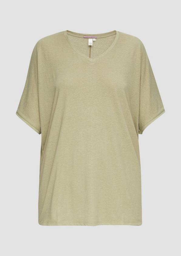 s.Oliver T-Shirt aus Leinenmix im Relaxed Fit