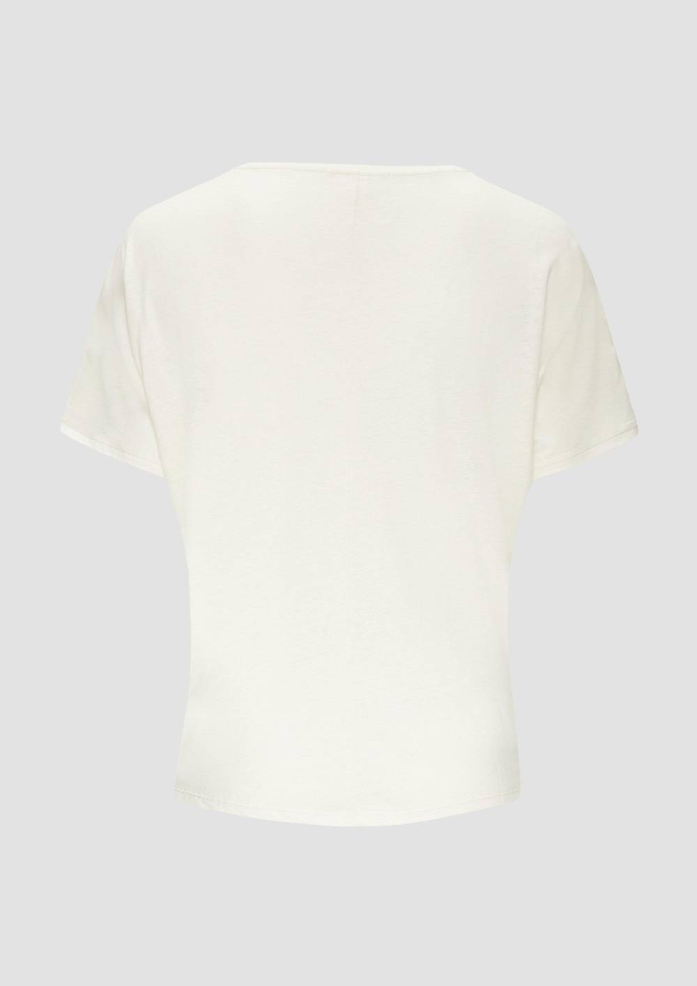 S.Oliver T-Shirt Aus Leinenmix Im Relaxed Fit