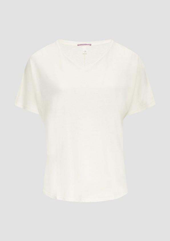 s.Oliver T-Shirt aus Leinenmix im Relaxed Fit