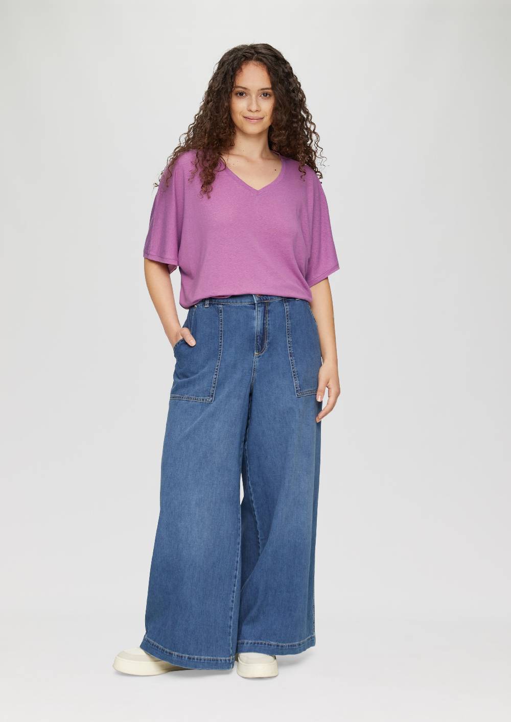 S.Oliver T-Shirt Aus Leinenmix Im Relaxed Fit