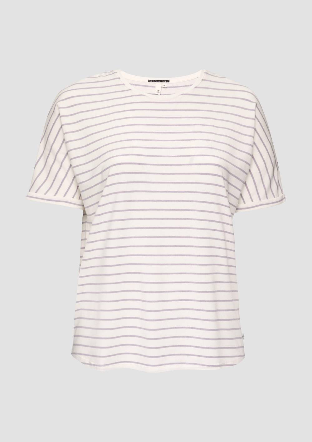 S.Oliver T-Shirt Aus Lyocellmix Mit Ringelmuster