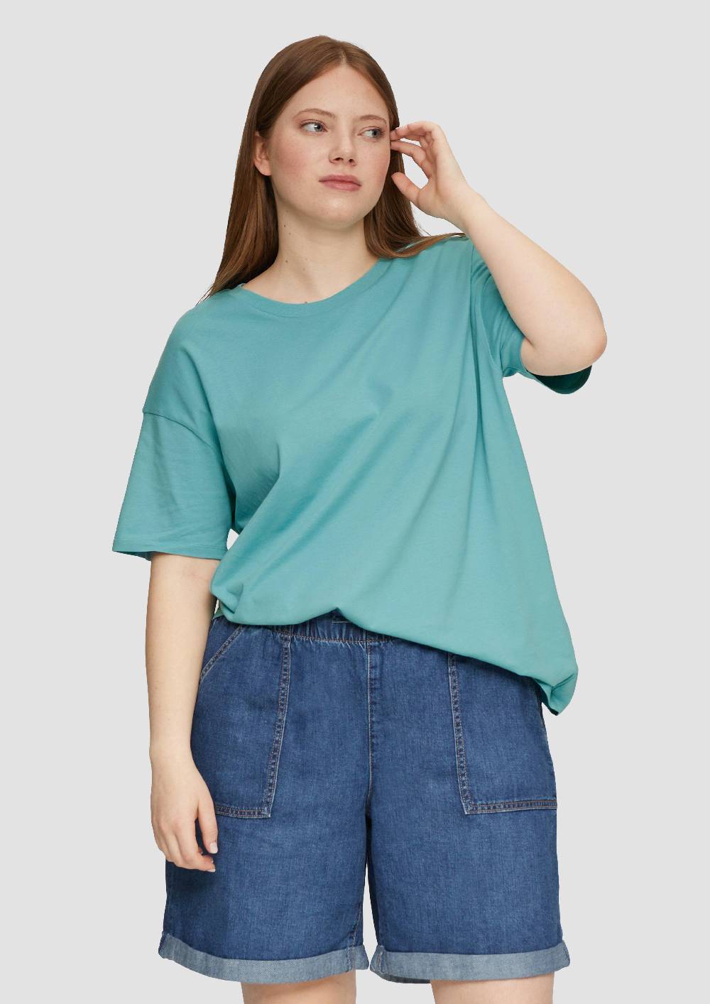 S.Oliver T-Shirt Aus Reiner Baumwolle