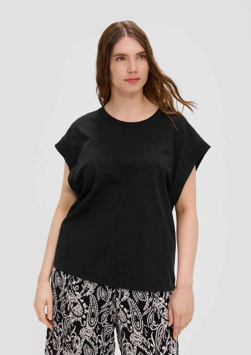 S.Oliver T-Shirt Aus Reiner Baumwolle