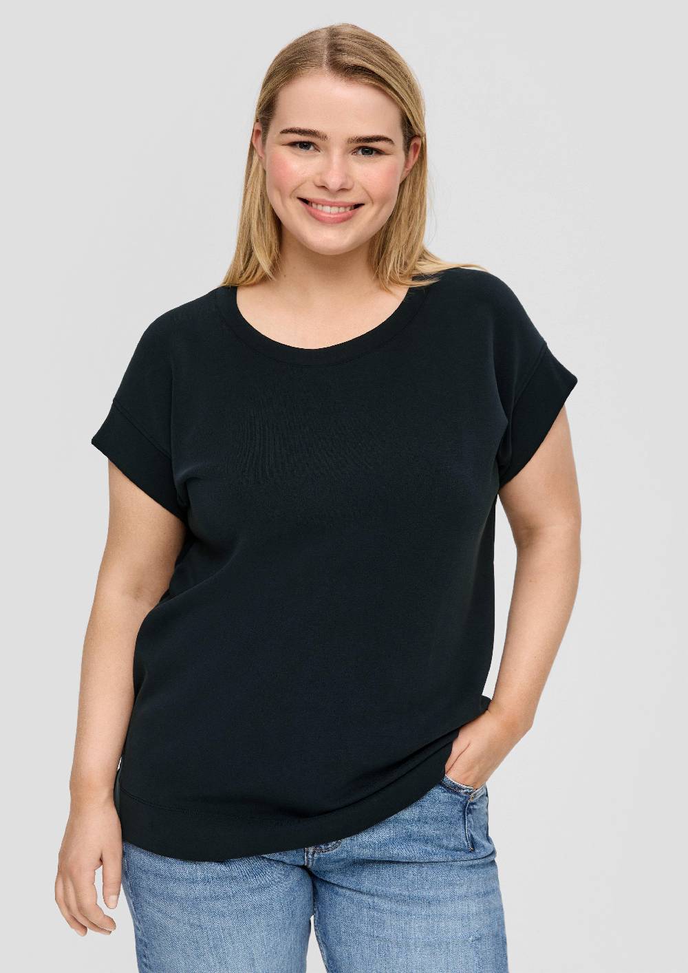 S.Oliver T-Shirt Aus Scuba