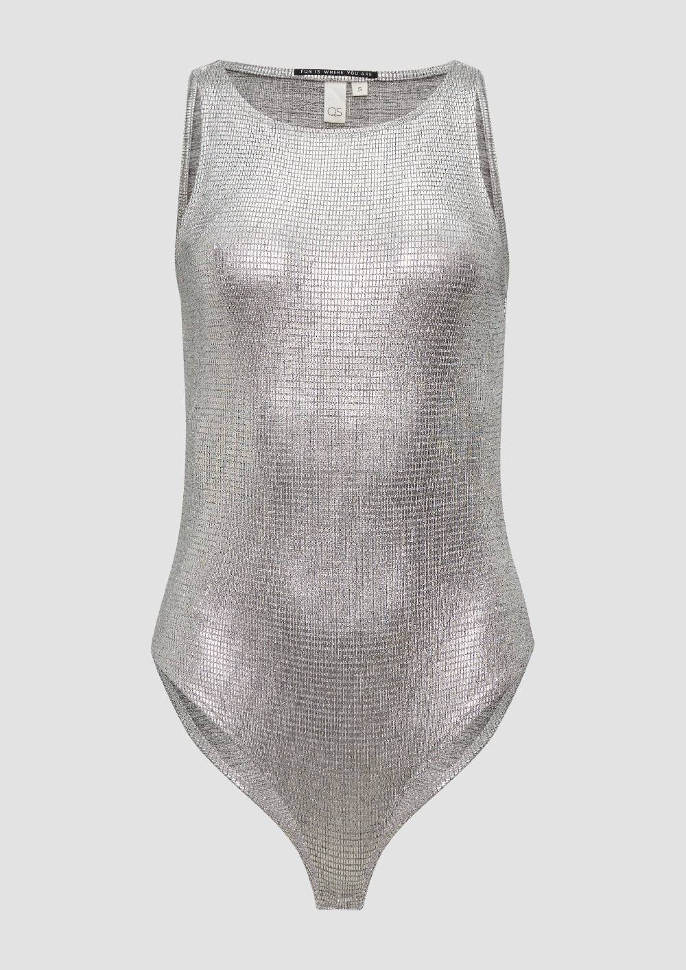S.Oliver T-Shirt-Body In Metallic-Optik