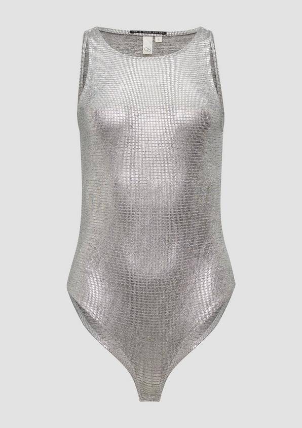s.Oliver T-Shirt-Body in Metallic-Optik