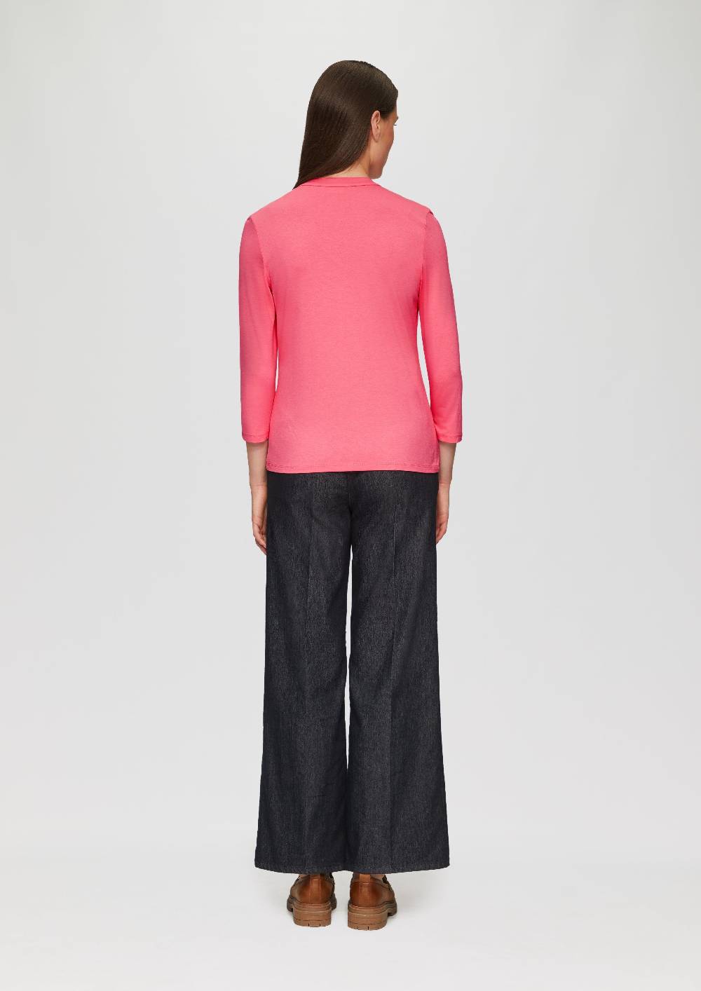 S.Oliver T-Shirt Mit 3/4-Arm Aus Viskosemix