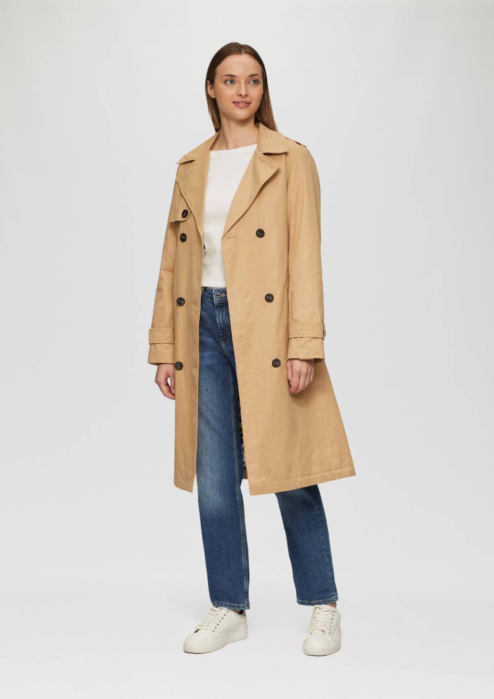 S.Oliver T-Shirt Mit 3/4-Arm Und U-Boot Ausschnitt