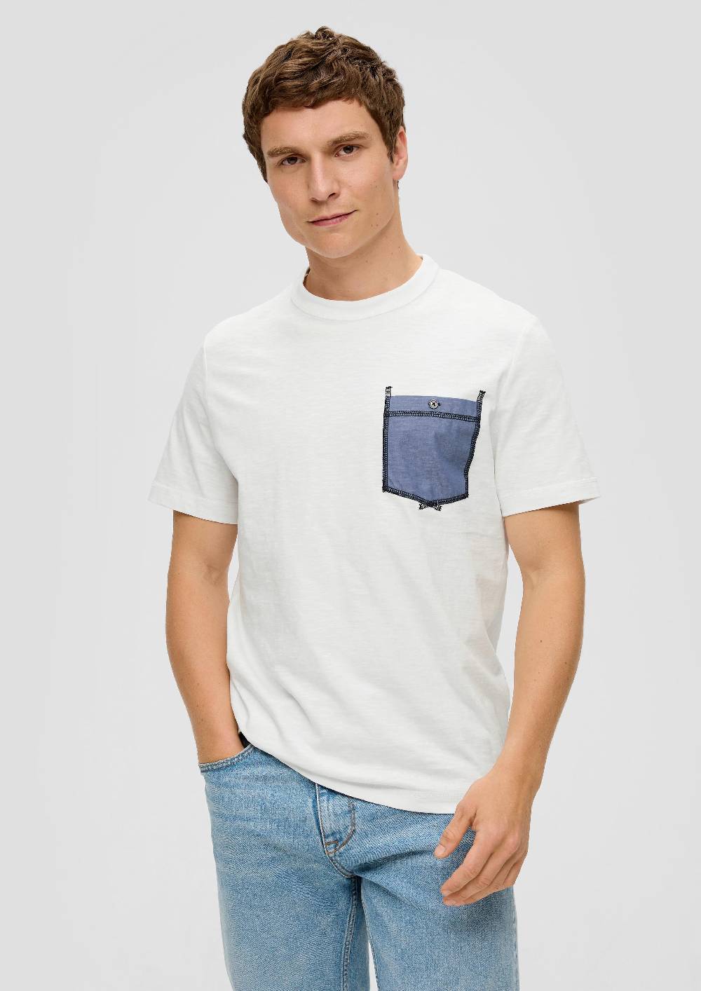 S.Oliver T-Shirt Mit Aufgesetzter Brusttasche