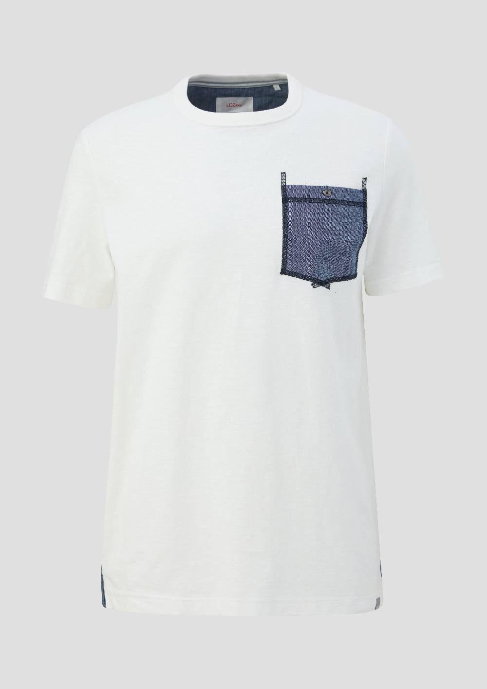 S.Oliver T-Shirt Mit Aufgesetzter Brusttasche