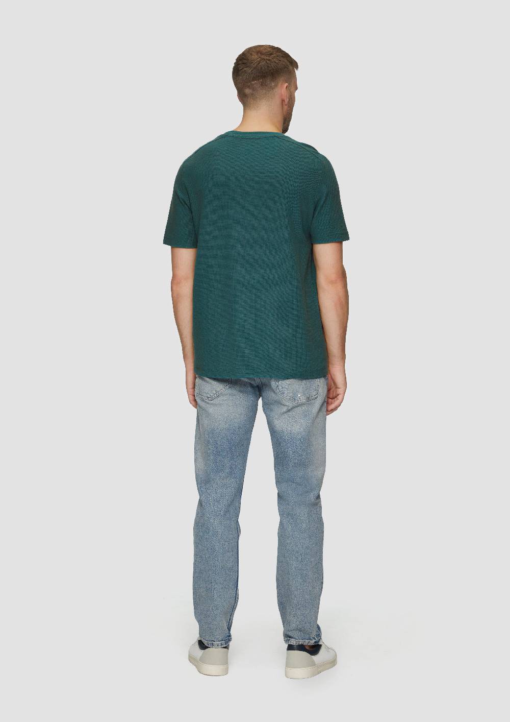 S.Oliver T-Shirt Mit Brusttasche Aus Waffeljersey