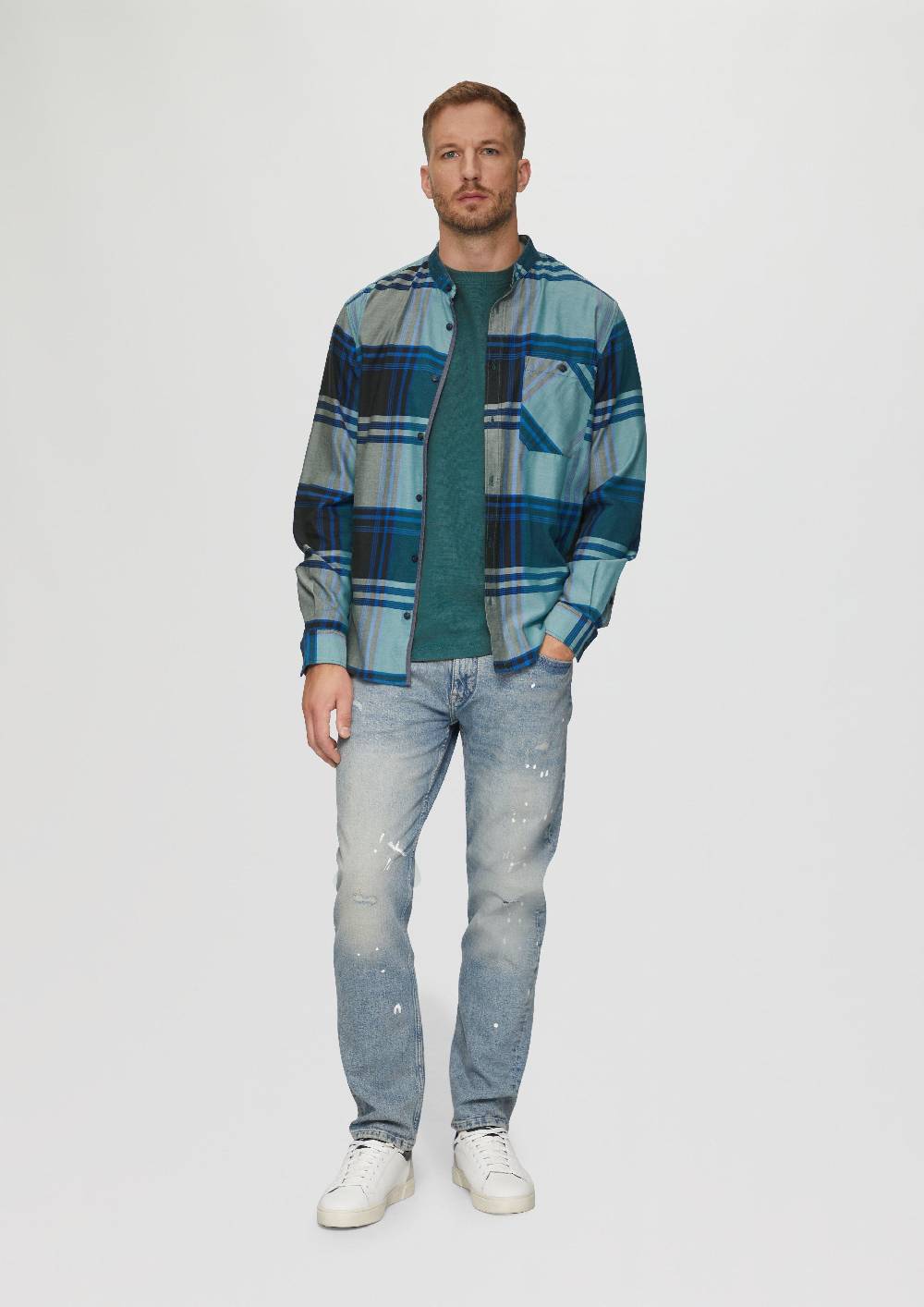 S.Oliver T-Shirt Mit Brusttasche Aus Waffeljersey