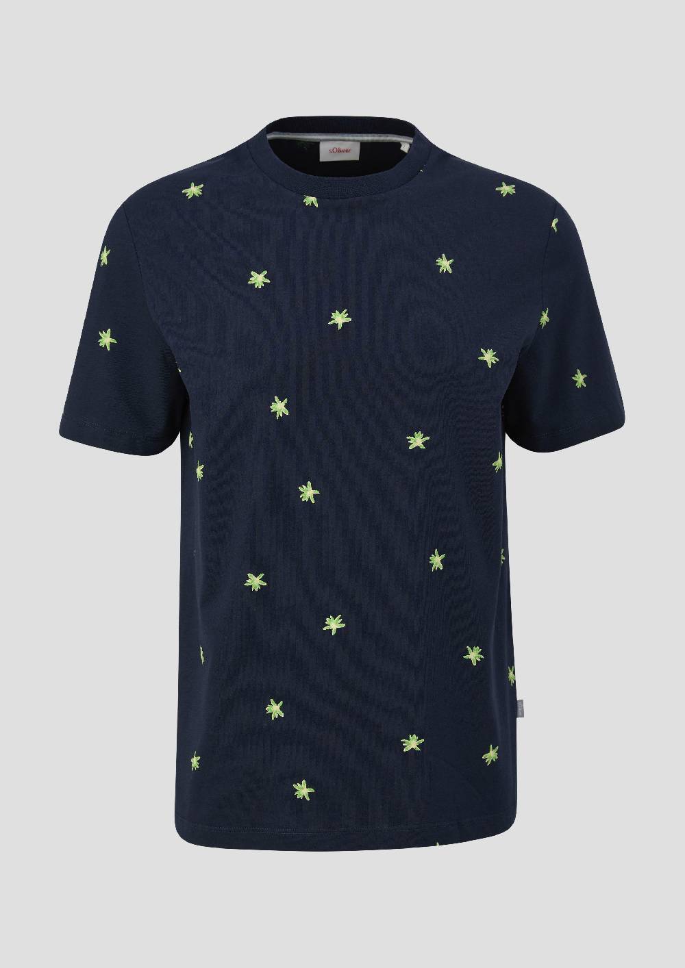 S.Oliver T-Shirt Mit Crew Neck Und All-over-Print