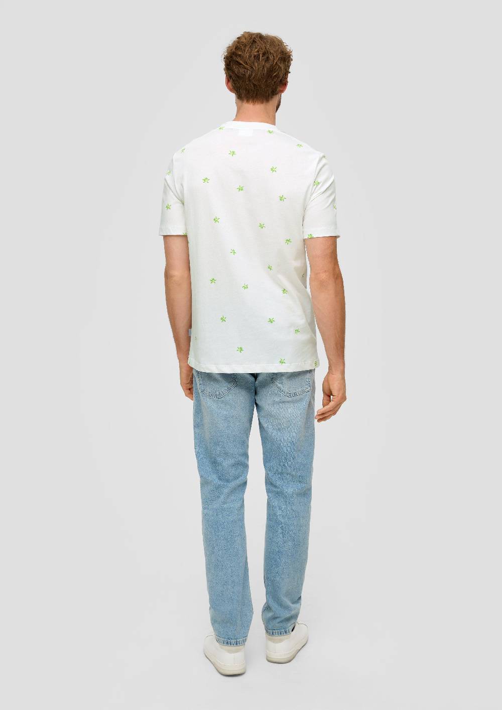 S.Oliver T-Shirt Mit Crew Neck Und All-over-Print