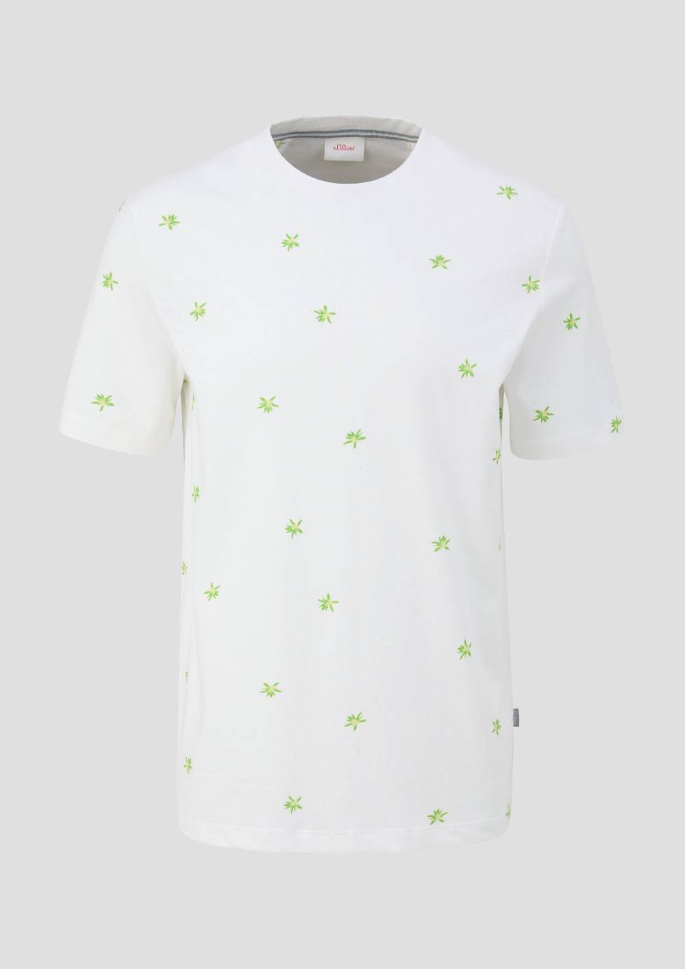 S.Oliver T-Shirt Mit Crew Neck Und All-over-Print