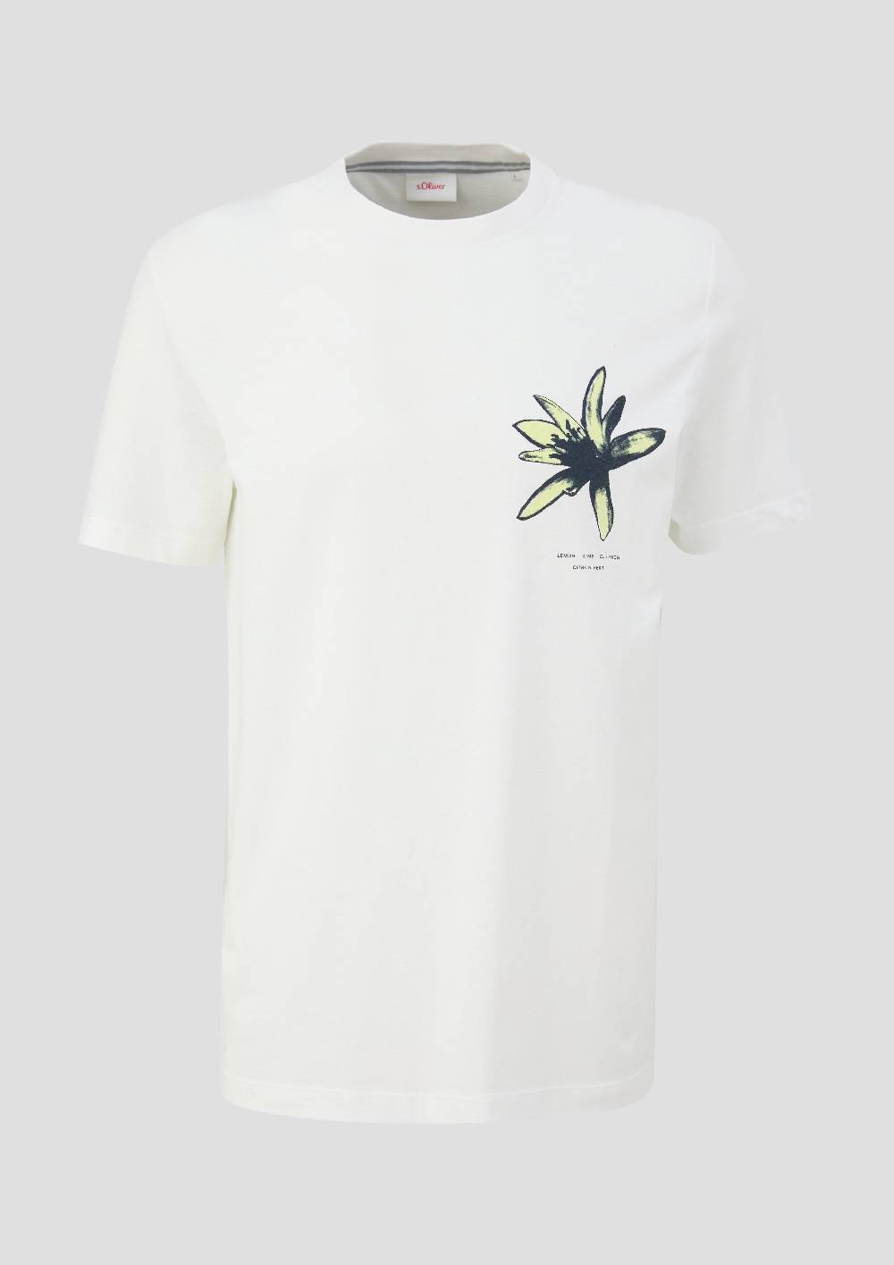 S.Oliver T-Shirt Mit Crew Neck Und Frontprint