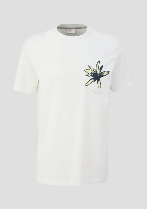 s.Oliver T-Shirt mit Crew Neck und Frontprint